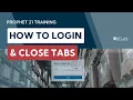 Prophet 21 Training How to Log in out of P21