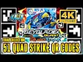 ALL 51 BEYBLADE BURST QUAD STRIKE QR CODES IN 4K