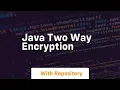 java two way encryption