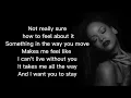 Rihanna - Stay (Lyrics) I want you to stay