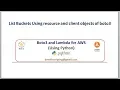 AWS Automation with boto3 of Python List bucket of s3 using resource and client objects