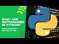 what are dictionaries in python programming kids