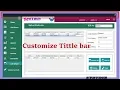How create jframe custom title bar - remove jFrame default tittle bar