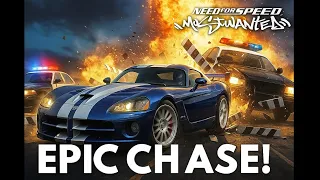 Need For Speed Most Wanted Dodge Viper Vs Roadblocks 