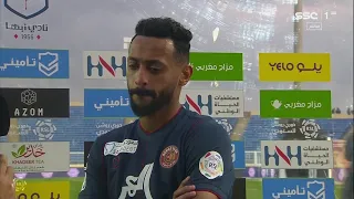 تصريح لاعب ضمك منصور حمزي بعد نهاية مباراة  أبها ضمك ضمن  الجولة ال     دندنها