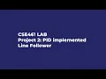 PID implemented line follower robot in Webots CSE461 BRAC University