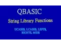 20 String Library Functions UCASE LCASE LEFT RIGHT MID