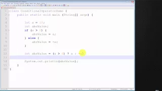 Java Tutorial - How to use Conditional Operator