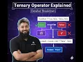 JavaScript Ternary Operator Explained Batch 17