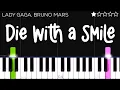 Download Lagu Lady Gaga, Bruno Mars - Die With A Smile | EASY Piano Tutorial