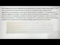 Which statements are true of determining the baseline level of severity Select all that apply A