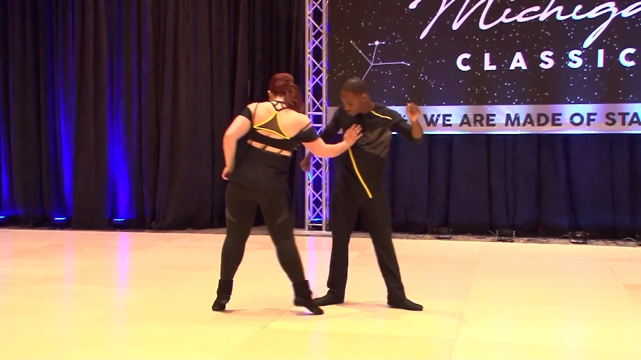 Michigan Classic 2018 Pro Am Open Routine Elena Bogdanel with Eric Byers