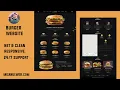 Burger Website Design Using HTML CSS SASS - JavaScript