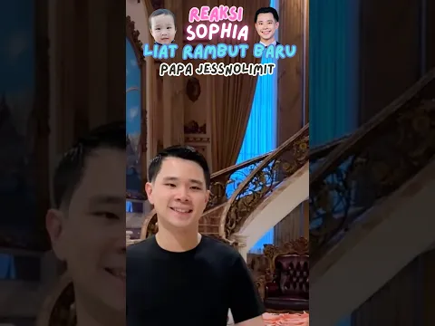 Reaksi anak liat papa potong rambut jadi berbeda