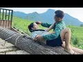 Lagu repaired the farm vehicle that broke down while transporting large logs himself