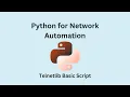 Python for Network Automation Telnetlib 01