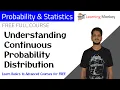 Understanding Continuous Probability Distribution Lesson 61 Probability Statistics