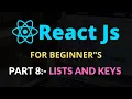 React JS for beginners Part 8 - Lists and Keys