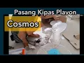 Pasang Kipas Angin Plavon Cosmos COCN 16inch// Unboxing \u0026 Review