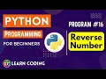 Reverse a Number in Python Learn Coding