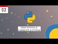 First Syntax Comments in Python Python Crash Course Part 02 Bangla