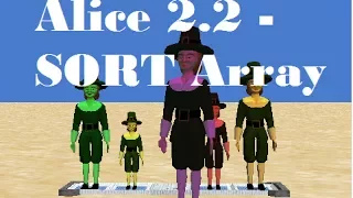 Tutorial Alice 2 2 - Sort array by selection