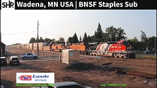 Wadena MN USA PTZ Train Cam LIVE NOW BNSF Staples Sub MP 165 9