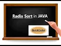 Radix Sort in JAVA