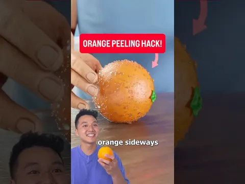 Orange Peeling Hack! @zackdfilms