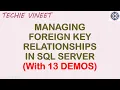 Managing Foreign Key Relationships Microsoft SQL Server Database Design Data Science
