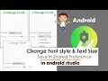 Use Stylish Font Change TextSize with SeekBar Save in SharedPreference