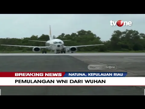 Detik-detik WNI dari Wuhan Tiba di Natuna Untuk Jalani Observasi