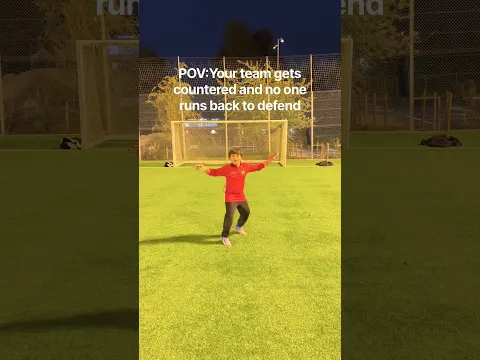 Your team gets countered and nobody defends🧤# #football #soccer #defence #match #shorts