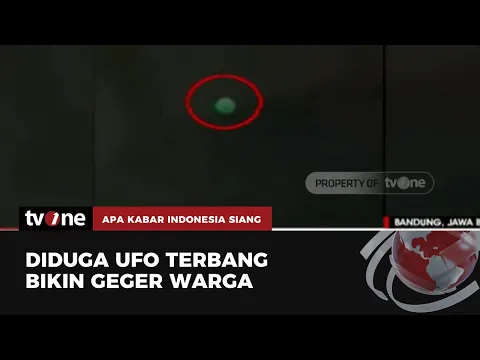 Benda Berwarna Hijau yang melayang Gegerkan Warga Bandung!