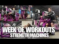 Full Week of Workouts for Beginners at the Gym STRENGTH TRAINING MACHINES