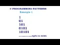 C Programming Pattern Solving Example 1
