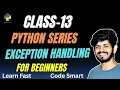 Python Exception Handling Explained in Telugu try-except-finally errors handle
