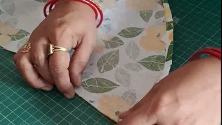 Baju ya Gown ki Golayee me Perfect Finishing Kese de | Baju ki design | Sleeves design cutting