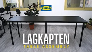 Ikea Lagkapten Table Installation 200x60 Brown