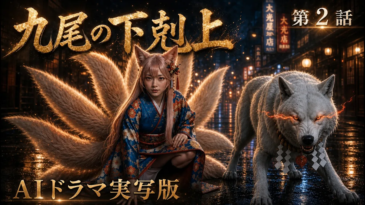 Nine-Tailed Underdog: “AI Drama Adapted into Live Action” — A former god clawing his way up from the bottom. An original story brought to life through video production, collaboratively crafted with vo