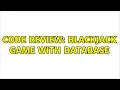 Code Review Blackjack game with database