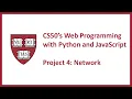 CS50 s Web Programming with Python and JavaScript - Project 4 Network
