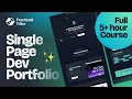 Build a Stunning React Portfolio Next js Tailwind and CSS Animation Complete Course