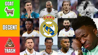 Ranking The Best Real Madrid Players | Ft. Ronaldo, Zidane, Modric