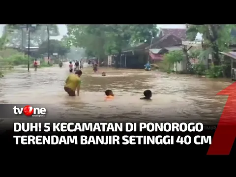 Diguyur Hujan Deras, Sejumlah Daerah di Ponorogo Terendam Banjir