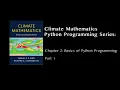 Climate Mathematics Chapter 2 Part 1