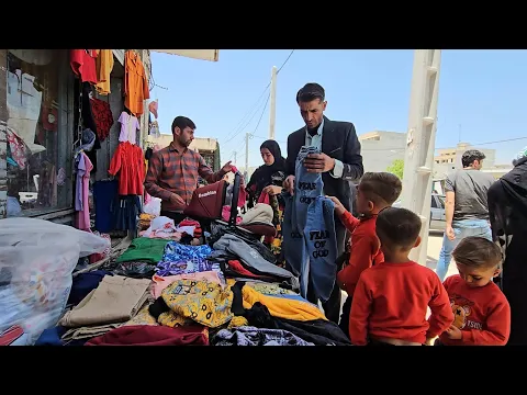 Download MP3 Vlog of buying clothes in the full family.  Babak and Narges opened curtains for the country house