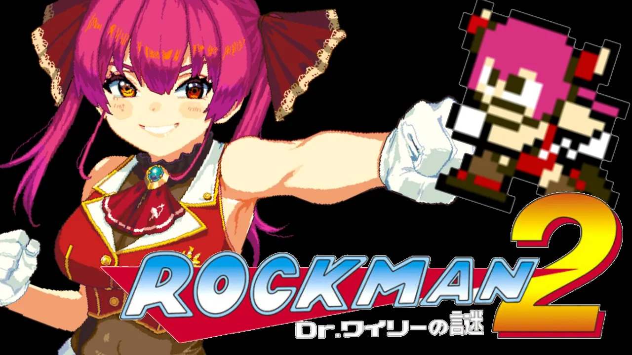 【#マリころ対決】ロックマン2並走バトル【宝鐘マリン支店】