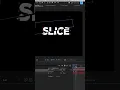 Slice Text animation in After Effects