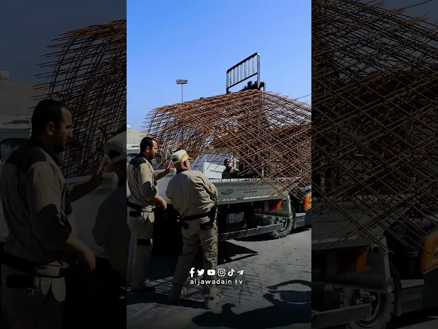 الأعمال التكميلية لمشاريع الصحن الكاظمي الشريف من قِبَل خدم ملاكات قسم الشؤون الهندسية